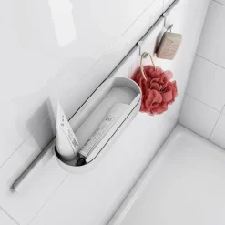 Duschset 'WallStoris' weiß matt 5-teilig
