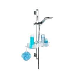 Duschstangencaddy Premium mit 3 Fächern und Haken