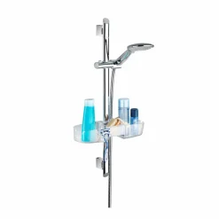 Duschstangencaddy Premium mit 3 Fächern und Haken