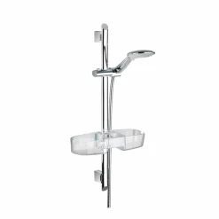 Duschstangencaddy Premium mit 3 Fächern und Haken