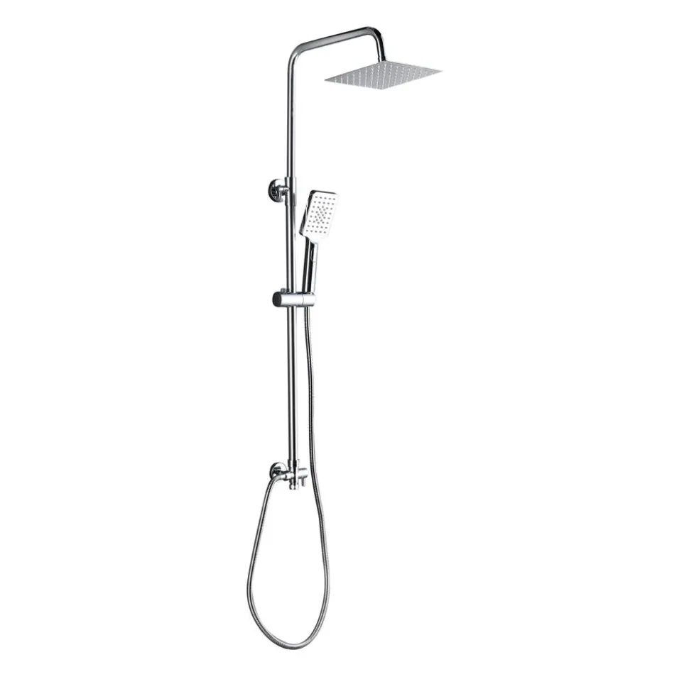 Duschsäule 'Bayala' Edelstahl verchromt 80-118 cm