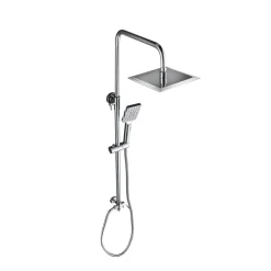 Duschsäule 'Bayala' Edelstahl verchromt 80-118 cm