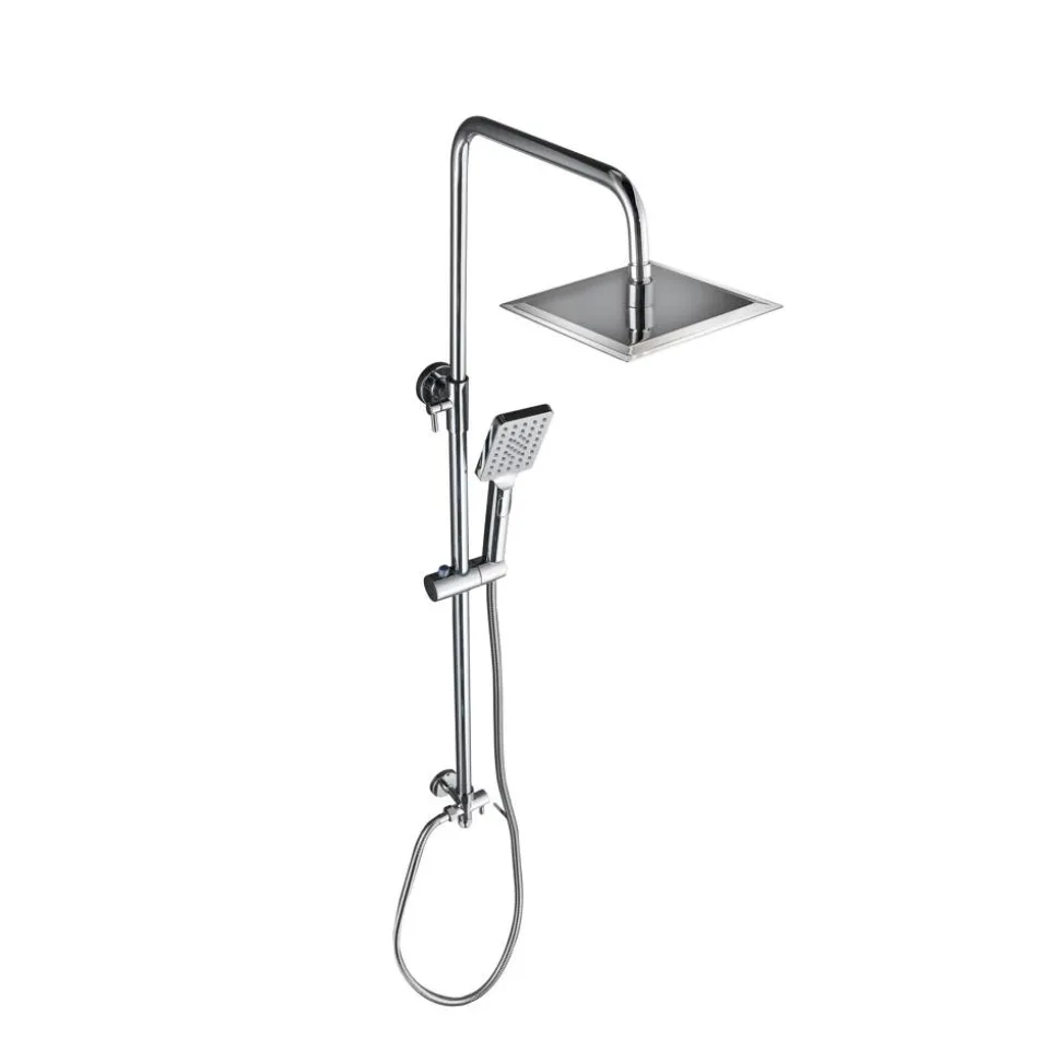 Duschsäule 'Bayala' Edelstahl verchromt 80-118 cm