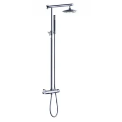 Duschsäule 'Borneo' rund verchromt 82 - 131 cm