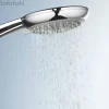 Duschsystem 'Aquamaxx 200' chromfarben mit Thermostat, runde Kopfbrause
