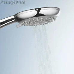 Duschsystem 'Aquamaxx 200' chromfarben runde Kopfbrause, für separate Armatur