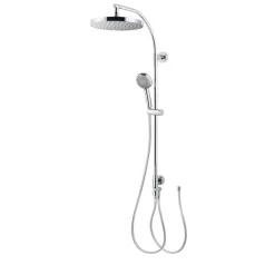 Duschsystem 'Aquamaxx 320' chromfarben runde Kopfbrause, für separate Armatur