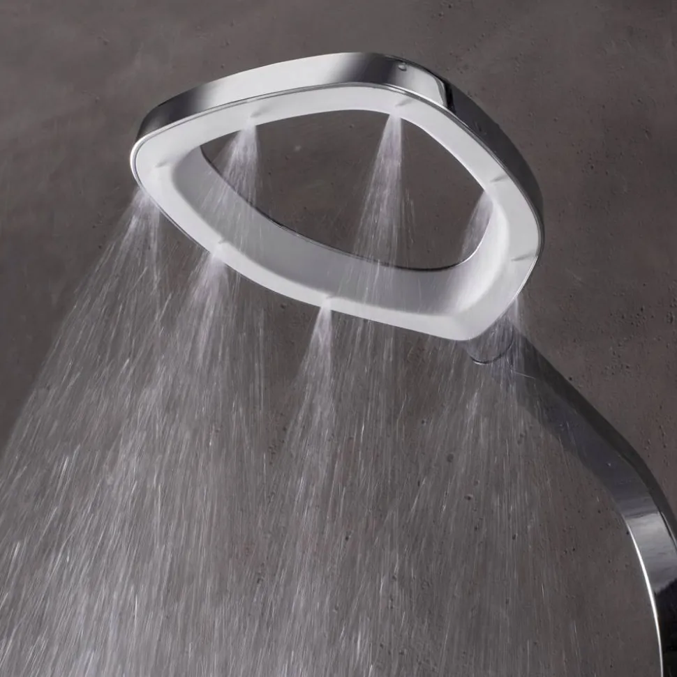 Duschsystem 'Aquamaxx Splash' hochglanz verchromt/weiß