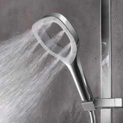 Duschsystem 'Aquamaxx Splash' hochglanz verchromt/weiß