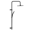 Duschsystem 'Adria' mit Thermostat schwarz rund