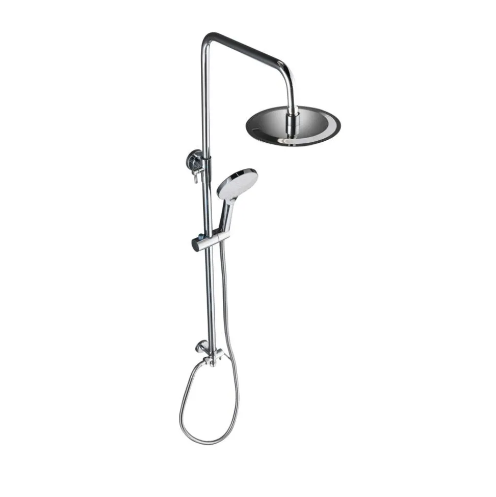 Duschsystem 'Bayala' Edelstahl verchromt Kopfbrause ⌀ 20 cm