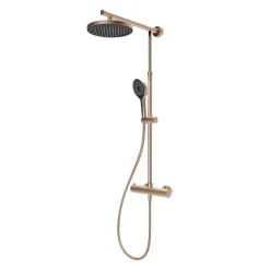 Duschsystem 'DuschMaster Rain Classic' mit Thermostat Kupferoptik