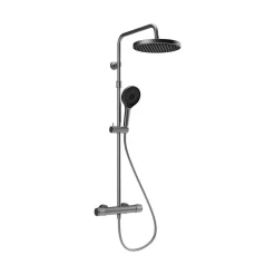 Duschsystem 'Glaia' Edelstahloptik Ø 12,5 cm