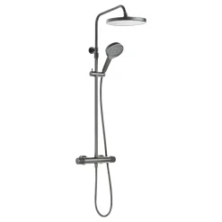 Duschsystem 'Glaia' mit Thermostat mattgrau