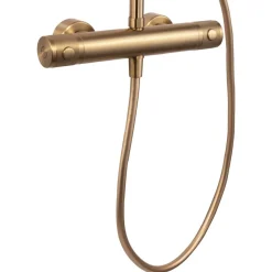 Duschsystem 'Glaia' mit Thermostat mattgold