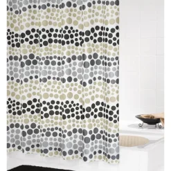 Duschvorhang 'Layer' beige 180 x 200 cm