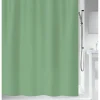 Duschvorhang 'Primo' Textil grün 120 x 200 cm