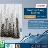 Duschvorhang 'Skyline' schwarz 180 x 200 cm