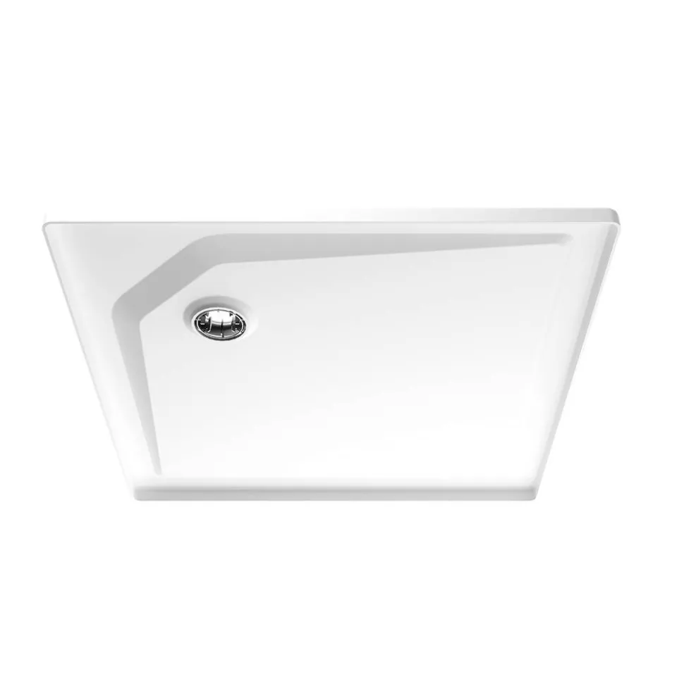 Duschwanne 'Classic Line extra flach' 90 x 90 cm weiß