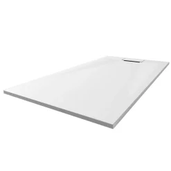 Duschwanne 'Lite Line/Quick72' Steinoptik weiß 80 x 90 cm