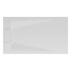 Duschwanne 'Lite Line/Quick72' Steinoptik weiß 80 x 90 cm