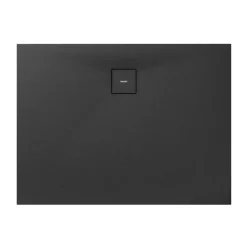 Duschwanne 'Modern Line Steinoptik' Mineralguss anthrazit 100 x 140 x 4 cm