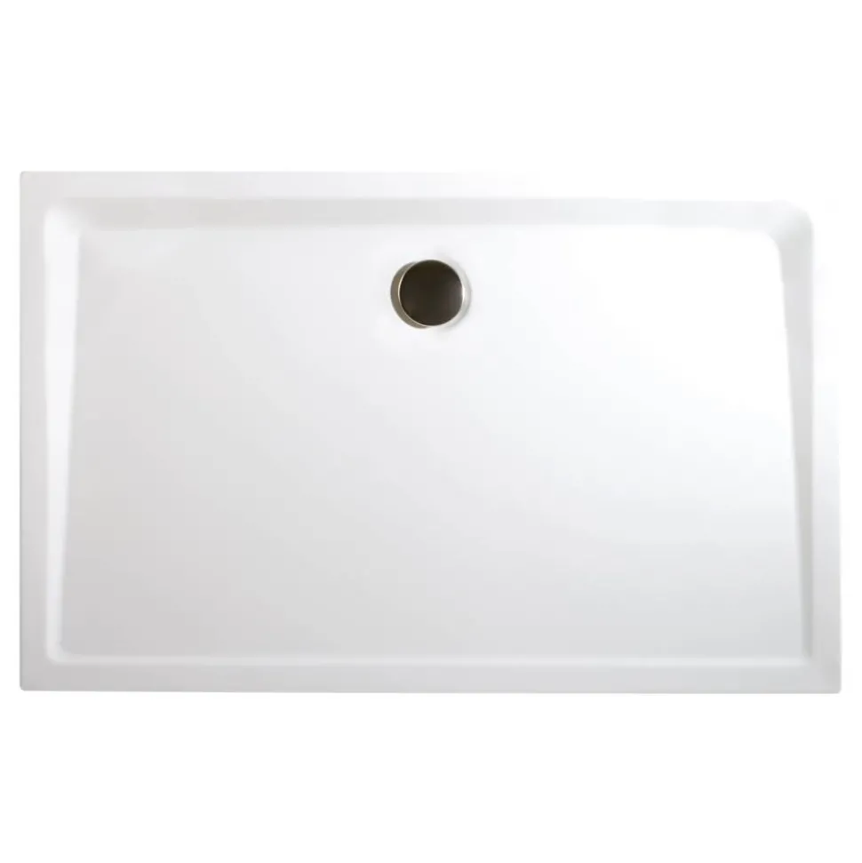 Duschwanne, Sanitäracryl, extra-flach, rechteckig, 90 x 75 x 3,5 cm