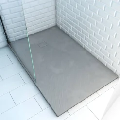 Duschwanne 'Stone' grau 80 x 120 x 2,6 cm