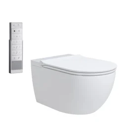 Dusch-WC spülrandlos 'Tokio' inklusive WC-Sitz weiß
