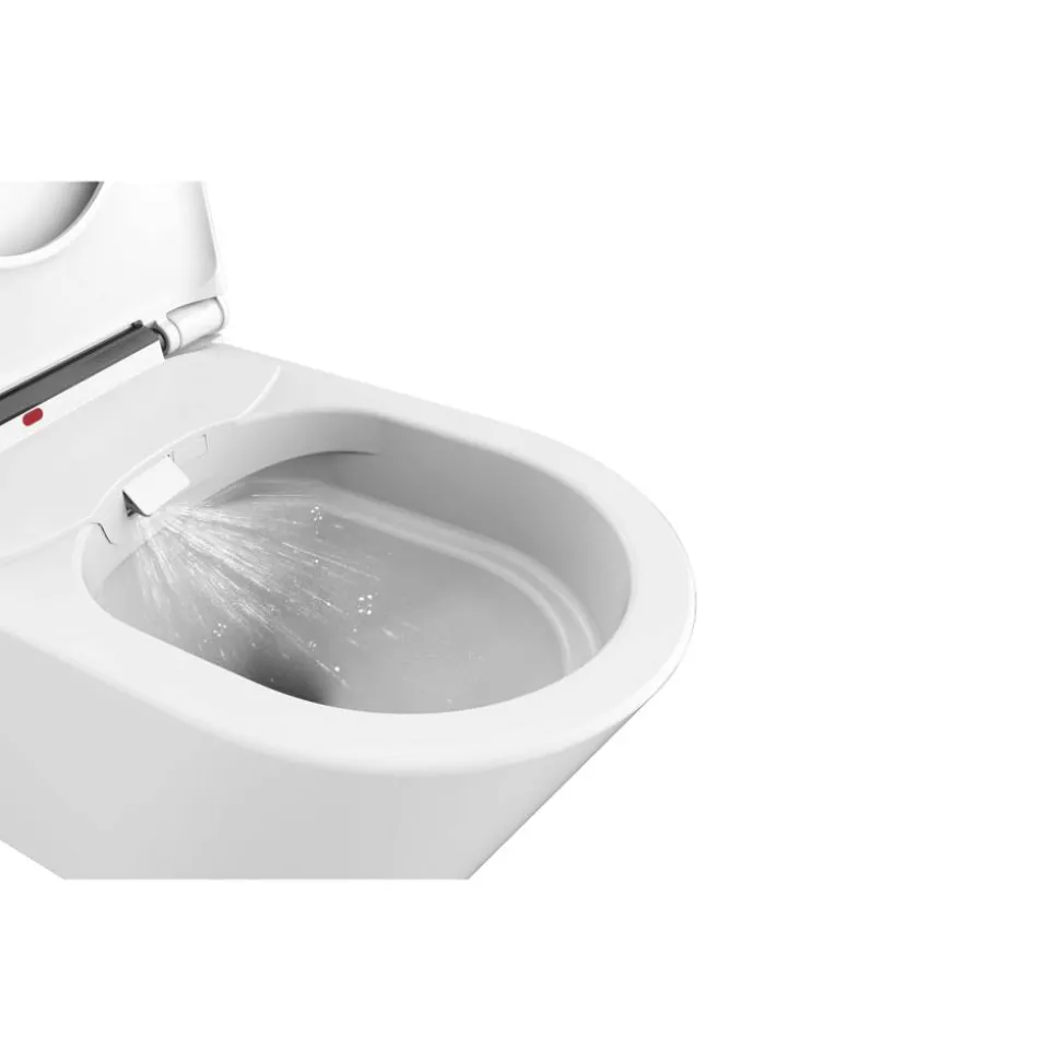 Dusch-WC spülrandlos 'Tokio' inklusive WC-Sitz weiß