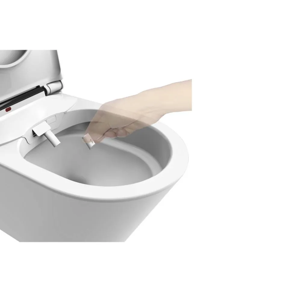 Dusch-WC spülrandlos 'Tokio' inklusive WC-Sitz weiß