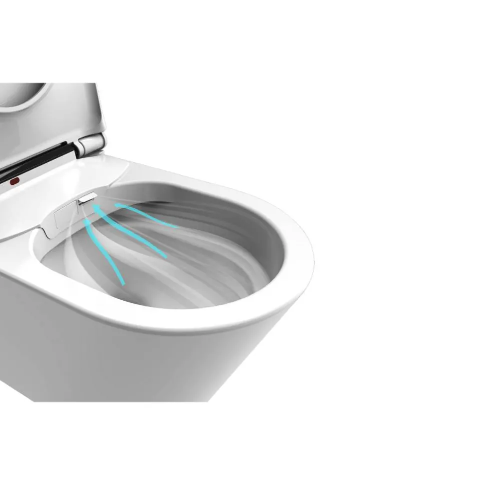 Dusch-WC spülrandlos 'Tokio' inklusive WC-Sitz weiß