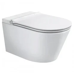 Dusch-WC spülrandlos 'Cesari' inklusive WC-Sitz weiß