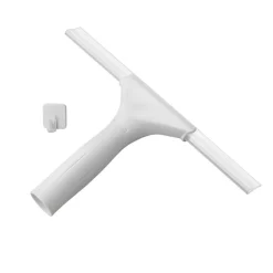 Duschwischer 'Professional' weiß inklusive Klebehaken, 25 cm