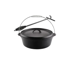 Dutch Oven Gusseisen schwarz 29,5 x 29,5 x 10 cm