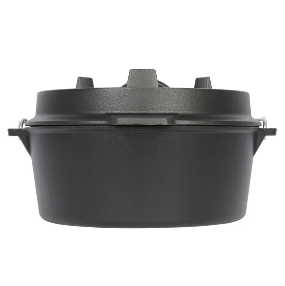 Dutch Oven Gusseisen schwarz Ø 24 cm