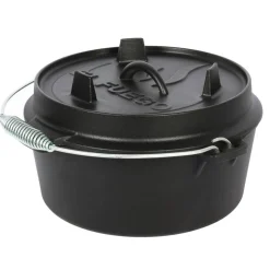 Dutch Oven Gusseisen schwarz Ø 24 cm