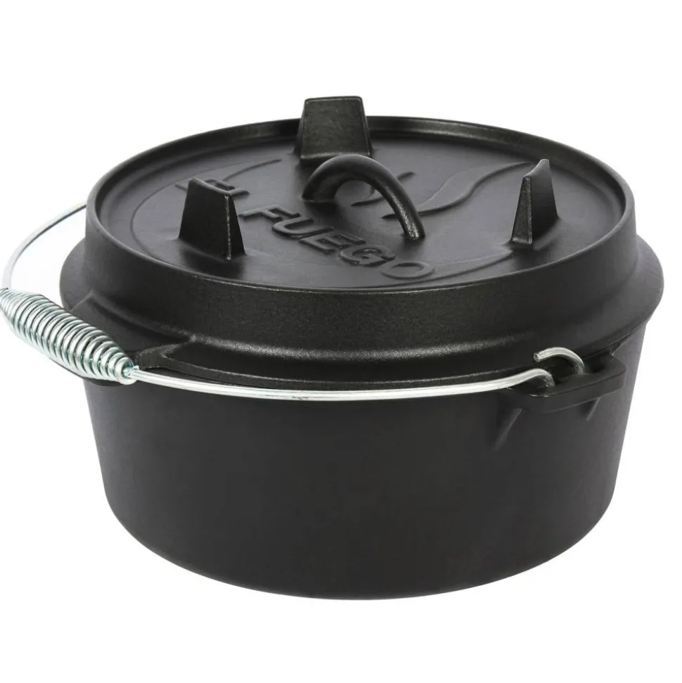 Dutch Oven Gusseisen schwarz Ø 24 cm