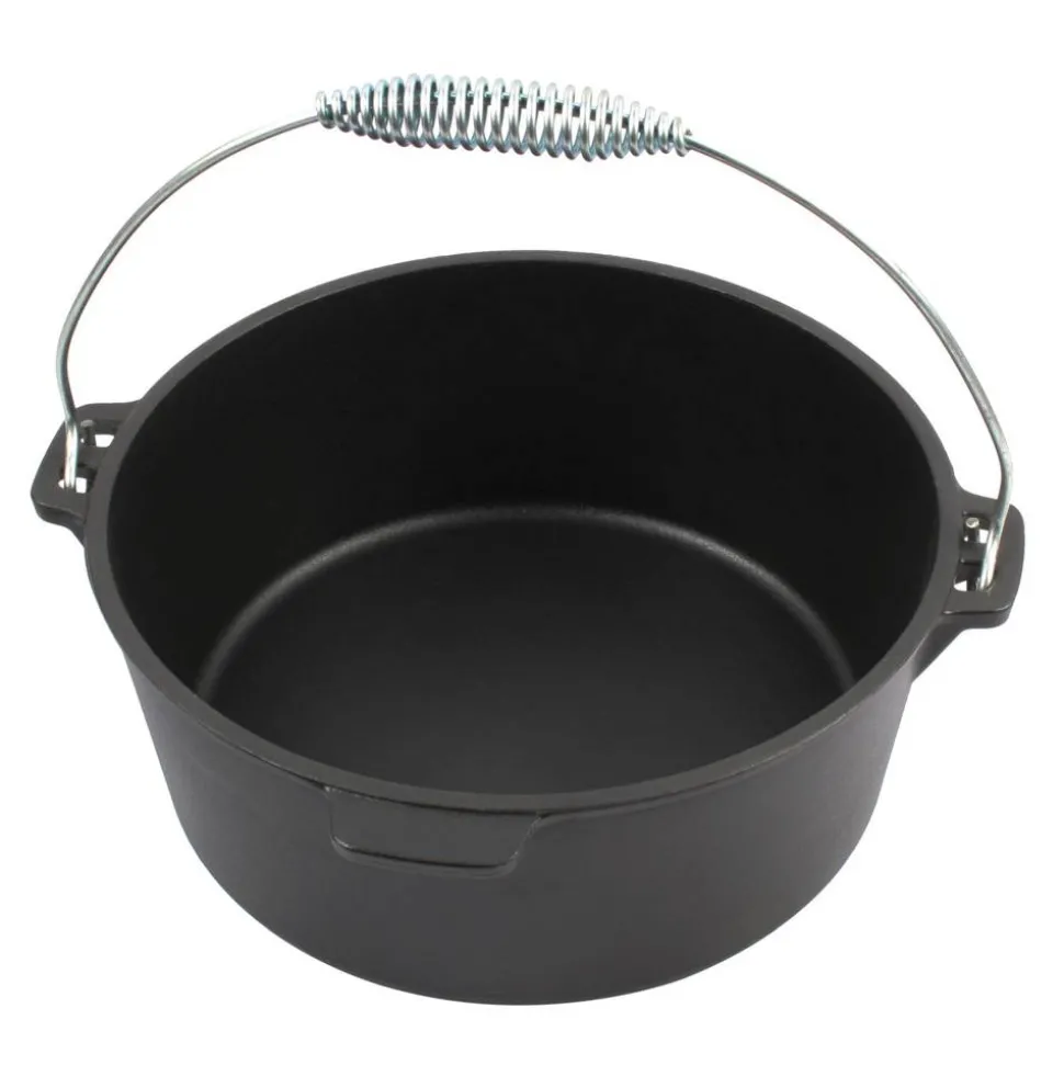 Dutch Oven Gusseisen schwarz Ø 24 cm