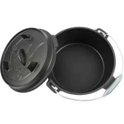 Dutch Oven Gusseisen schwarz Ø 24 cm