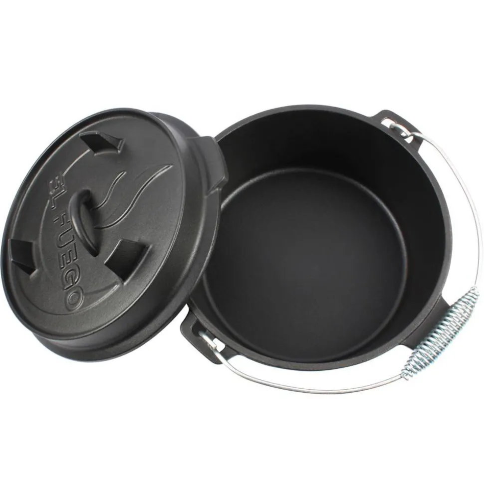 Dutch Oven Gusseisen schwarz Ø 24 cm