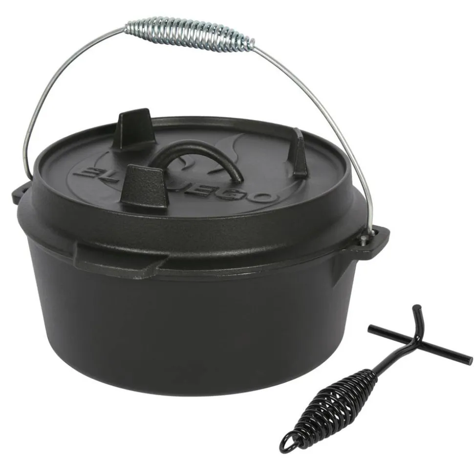 Dutch Oven Gusseisen schwarz Ø 24 cm