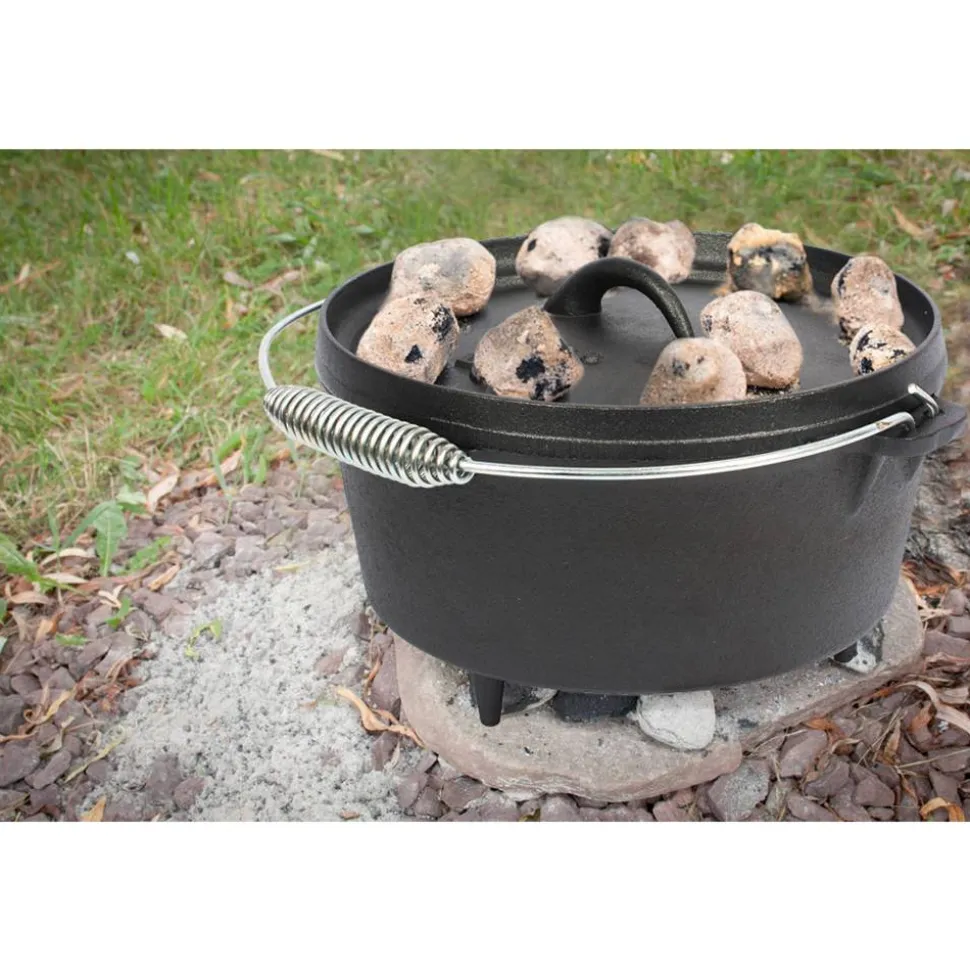 Dutch Oven Gusseisen schwarz Ø 24 cm