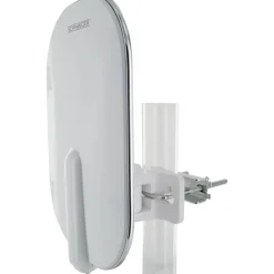 DVB-T2/T-Außenantenne weiß 24,5 x 15,5 x 9 cm, mit Mastaufhängung