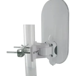 DVB-T2/T-Außenantenne weiß 24,5 x 15,5 x 9 cm, mit Mastaufhängung