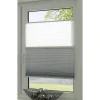 EasyFix Plissee 'Day + Night' weiß/schiefer 90 x 130 cm