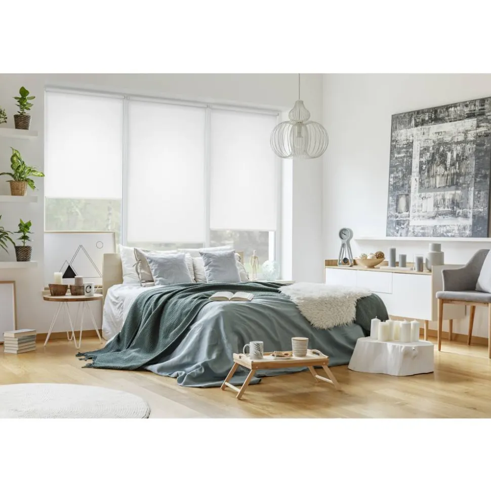 EasyFix Rollo 'Uni' reinweiß 60 x 150 cm