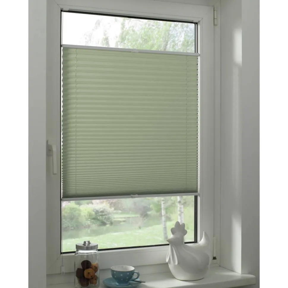 EasyFix-Plissee 'Greta' mintgrün 70 x 130 cm 7-teilig