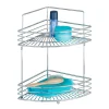 Eckablage 'Milano' verchromt, 2 Etagen 31,5 x 37 x 22,5 cm