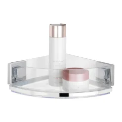 Eckablage 'Vacuum-Loc Quadro' chromfarbend 28 x 8,5 x 19,5 cm